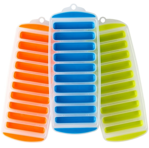 💖NWT WATER BOTTLE ICE CUBE TRAYS‎ 3 SETS Silicone 3 ICE CUBE TRAYS